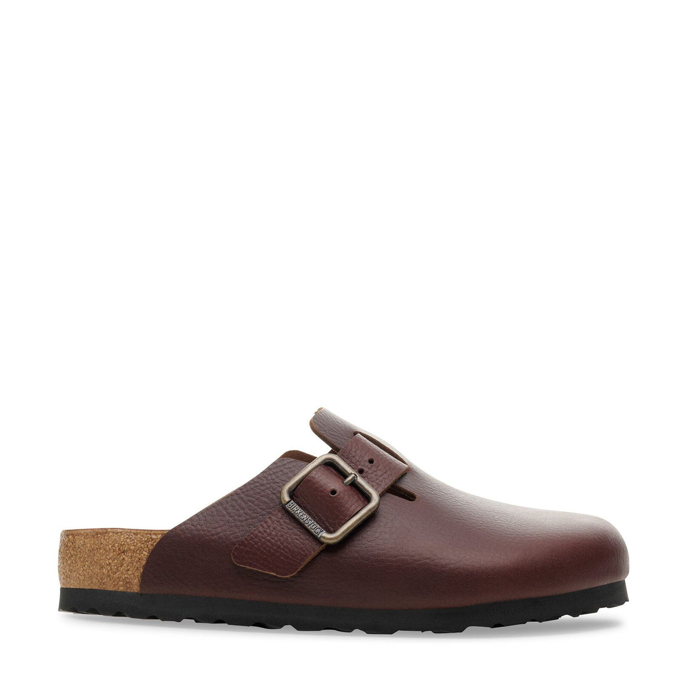 Birkenstock Boston Natural Leather Reg Fit Vintage Wood Roast