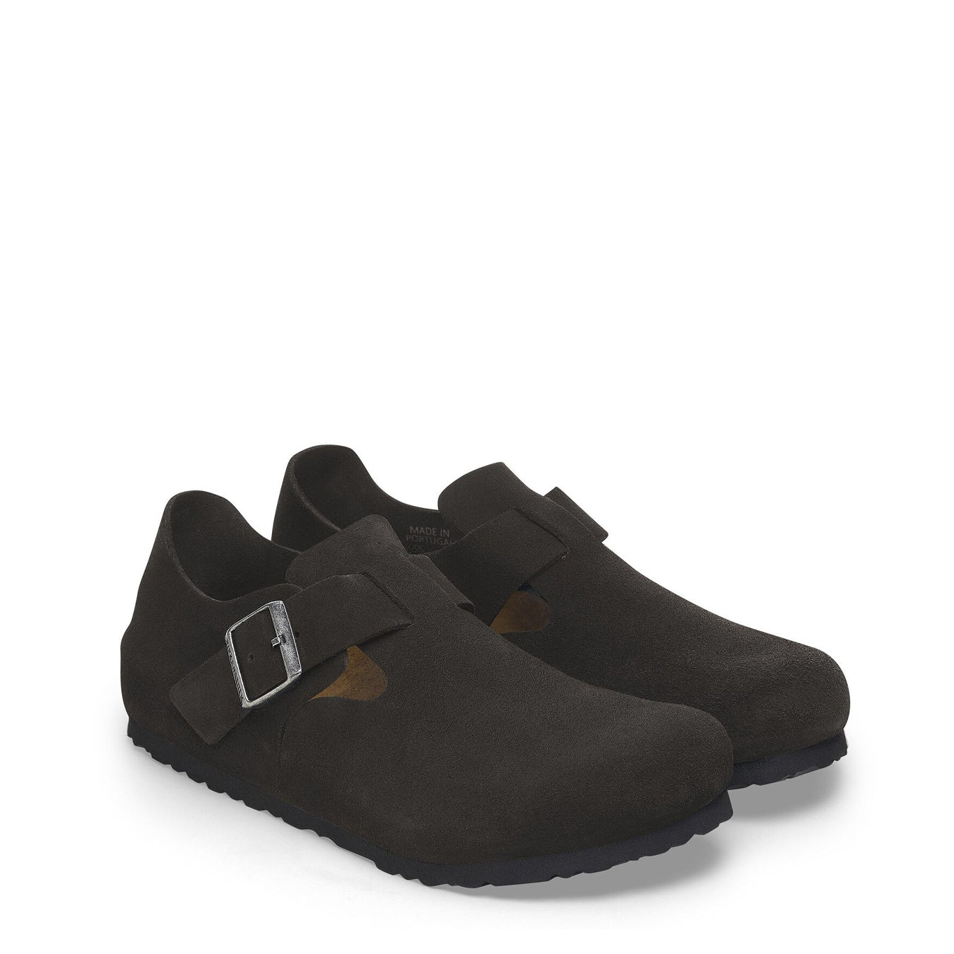 Birkenstock Womens Narrow London Suede Black - The Sporting Lodge