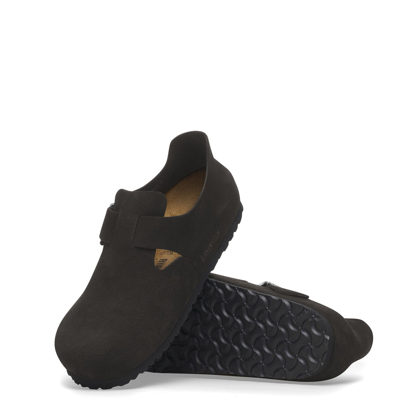 Birkenstock Womens Narrow London Suede Black - The Sporting Lodge