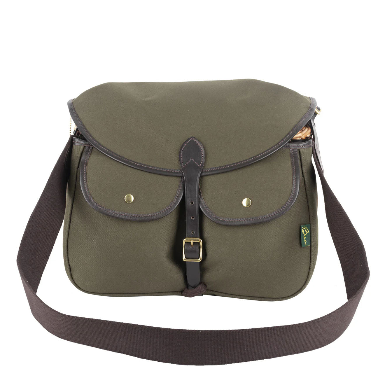 Brady Conway Creel Fishing Bag Olive / Brown - The Sporting Lodge