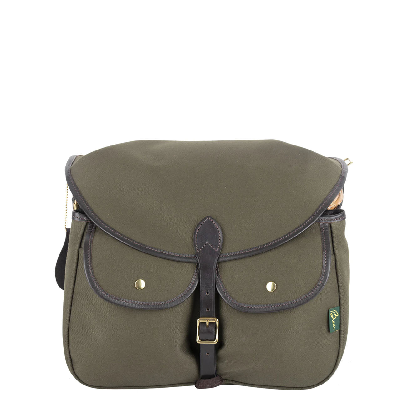 Brady Conway Creel Fishing Bag Olive / Brown - The Sporting Lodge