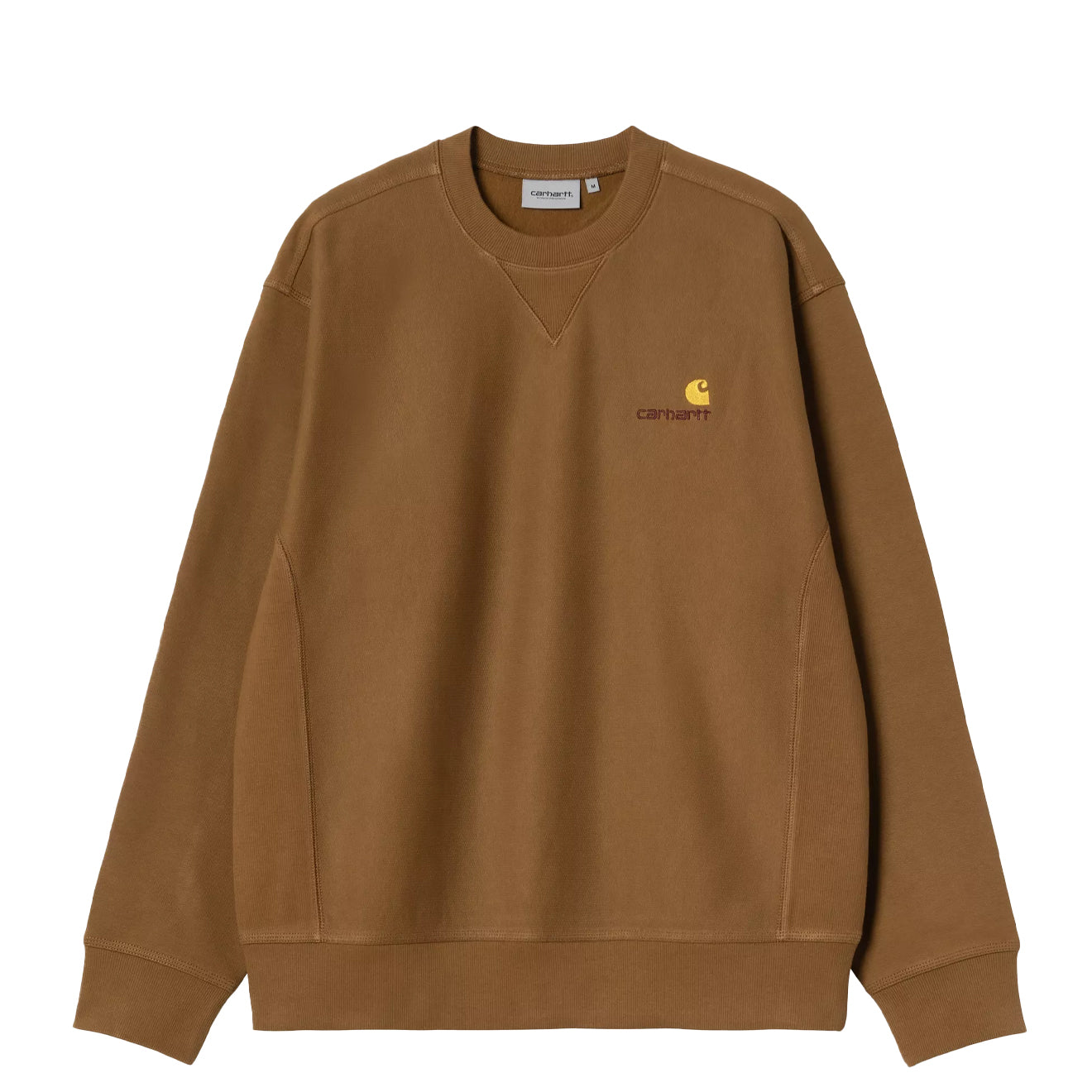 Carhartt WIP American Script Sweat Hamilton Brown - The Sporting Lodge
