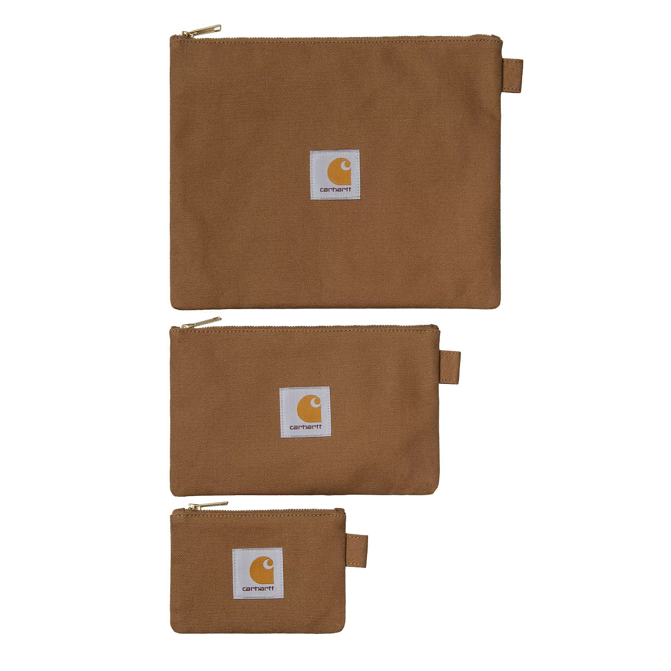 Carhartt WIP Canvas Pouch Set Hamilton Brown - The Sporting Lodge