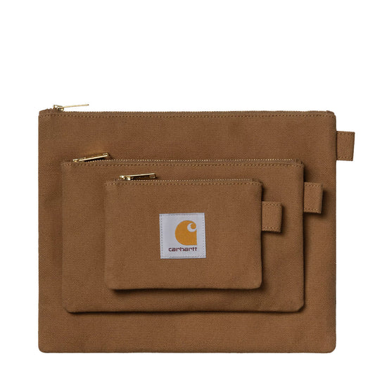 Carhartt WIP Canvas Pouch Set Hamilton Brown - The Sporting Lodge