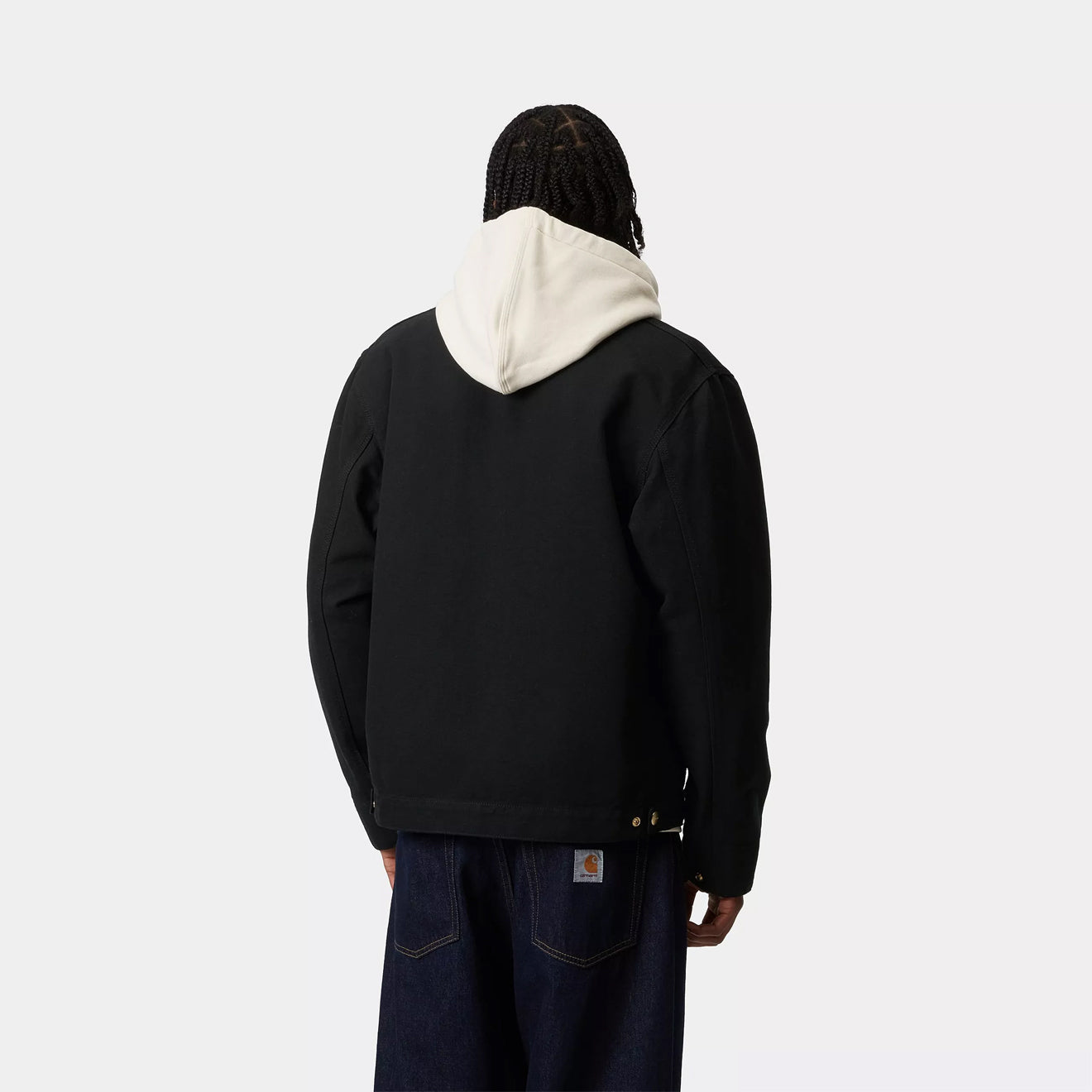 Carhartt WIP Detroit Jacket Black / Black Rinsed - The Sporting Lodge