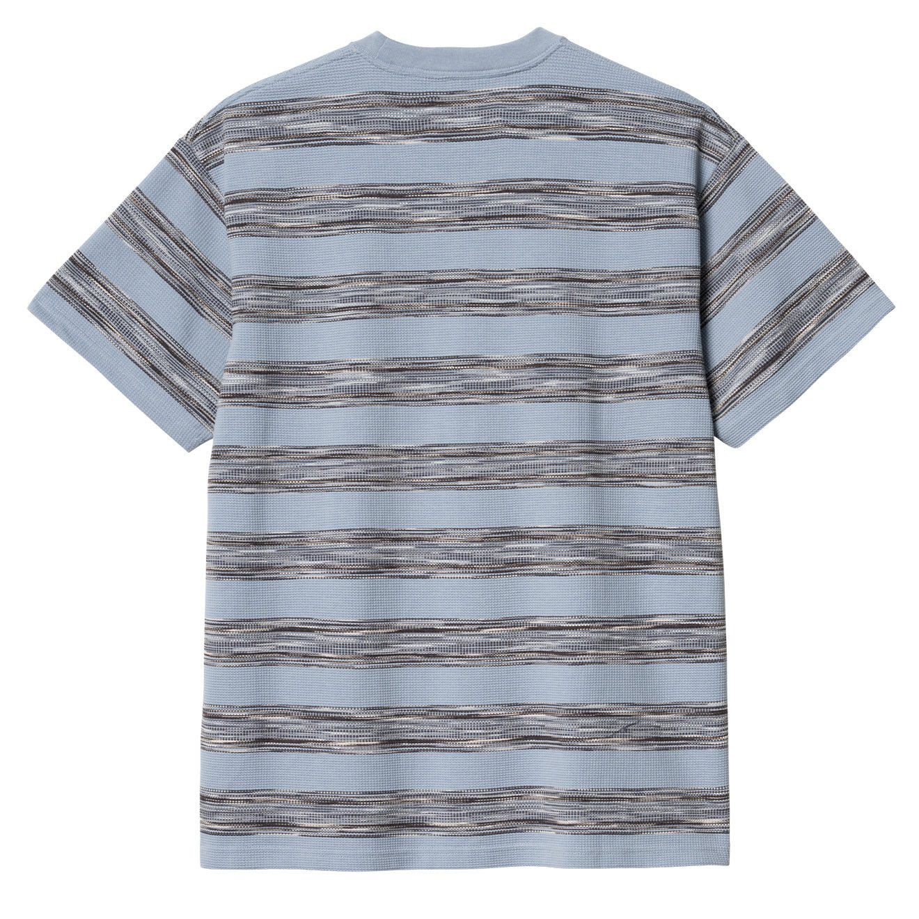 Carhartt WIP Dodson Pocket T-Shirt Dodson Stripe Misty Sky - The Sporting Lodge