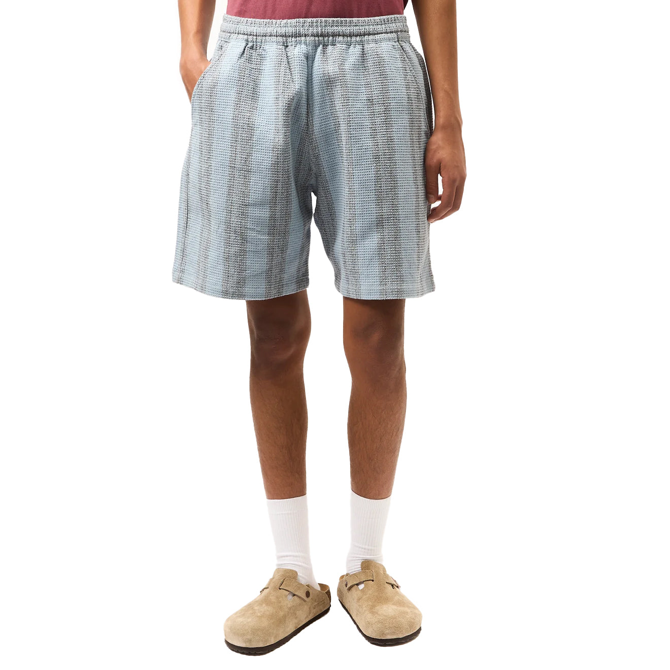 Carhartt WIP Dodson Stripe Short Misty Sky - The Sporting Lodge