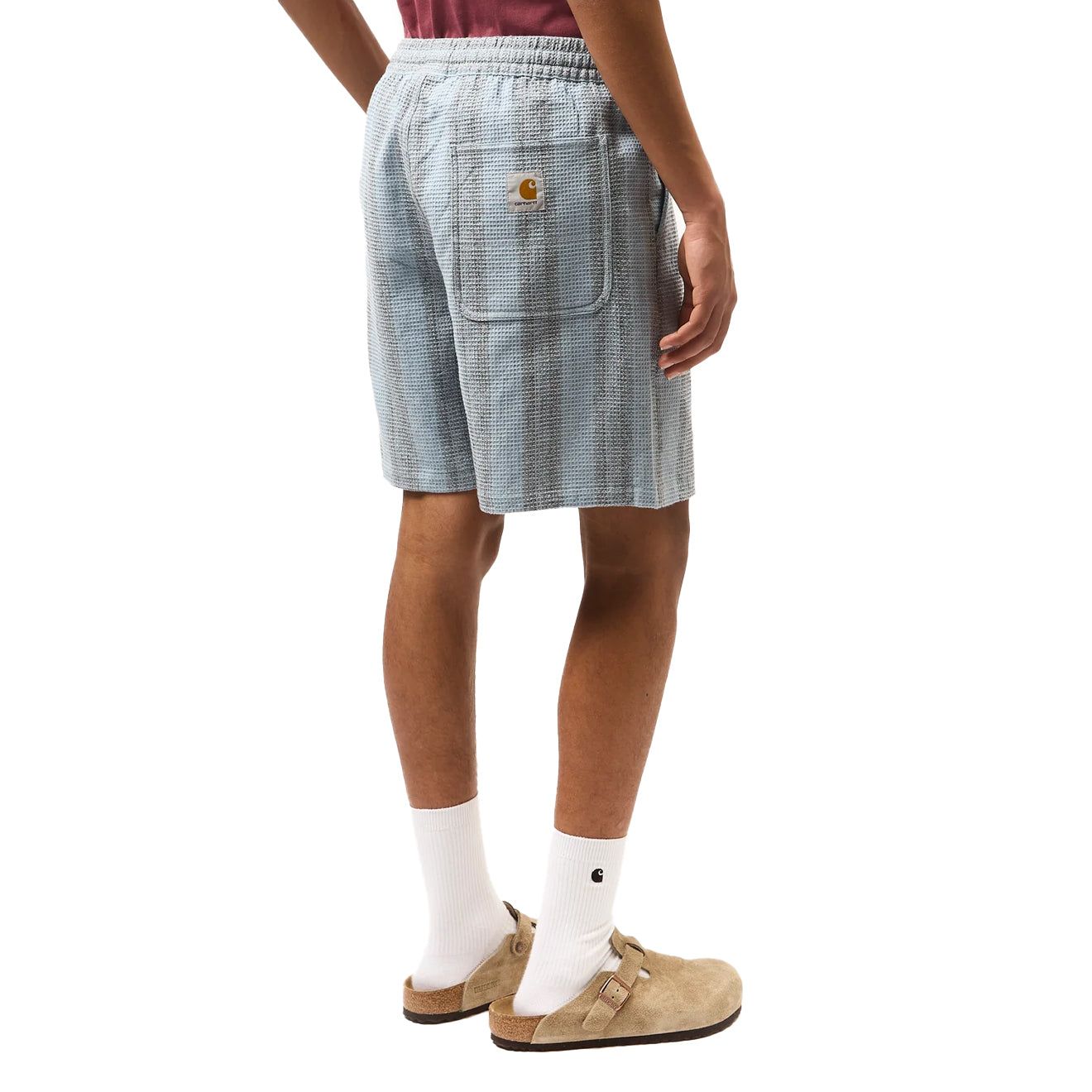 Carhartt WIP Dodson Stripe Short Misty Sky - The Sporting Lodge