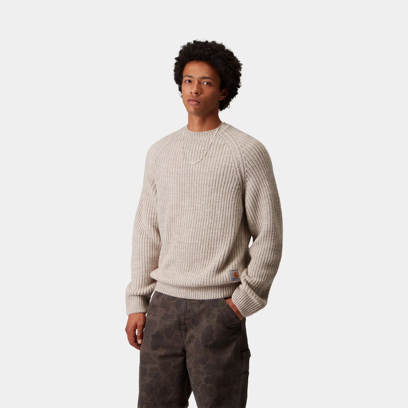 Carhartt WIP Firth Sweater Fleur De Sel - The Sporting Lodge