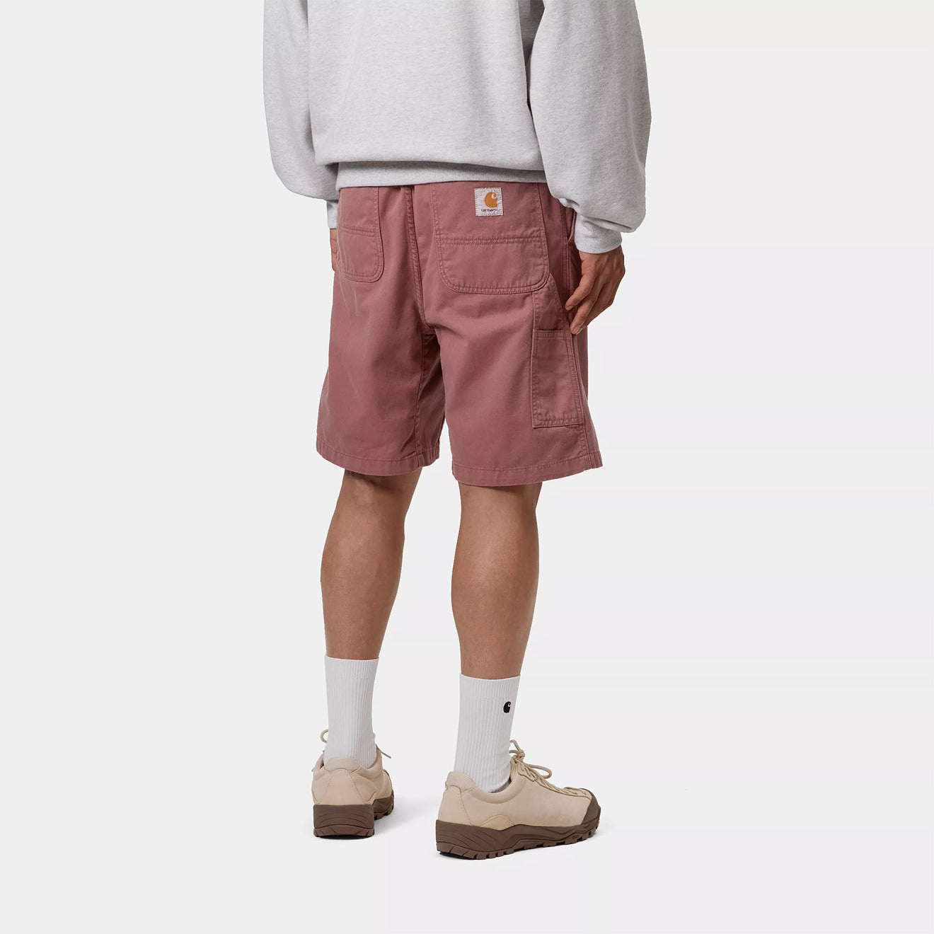 Carhartt WIP Flint Short Dusky Pink Garment Dyed - The Sporting Lodge