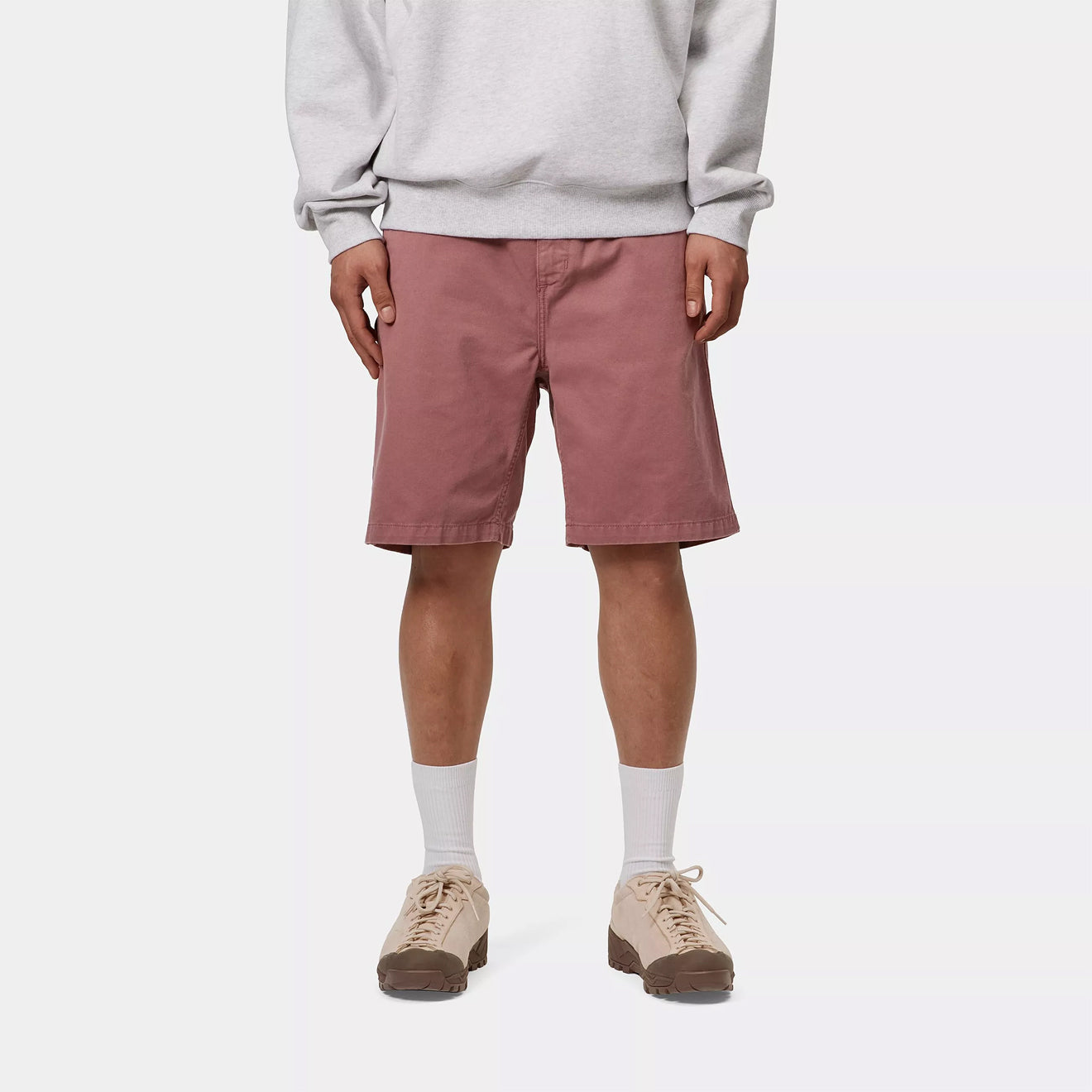 Carhartt WIP Flint Short Dusky Pink Garment Dyed - The Sporting Lodge