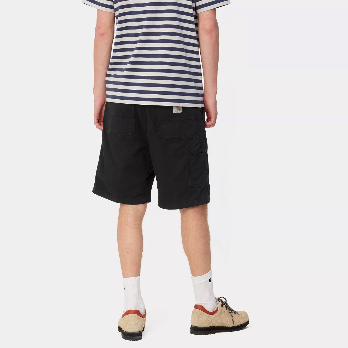 Carhartt WIP Flint Short Dusky Blue Garment Dyed - The Sporting Lodge