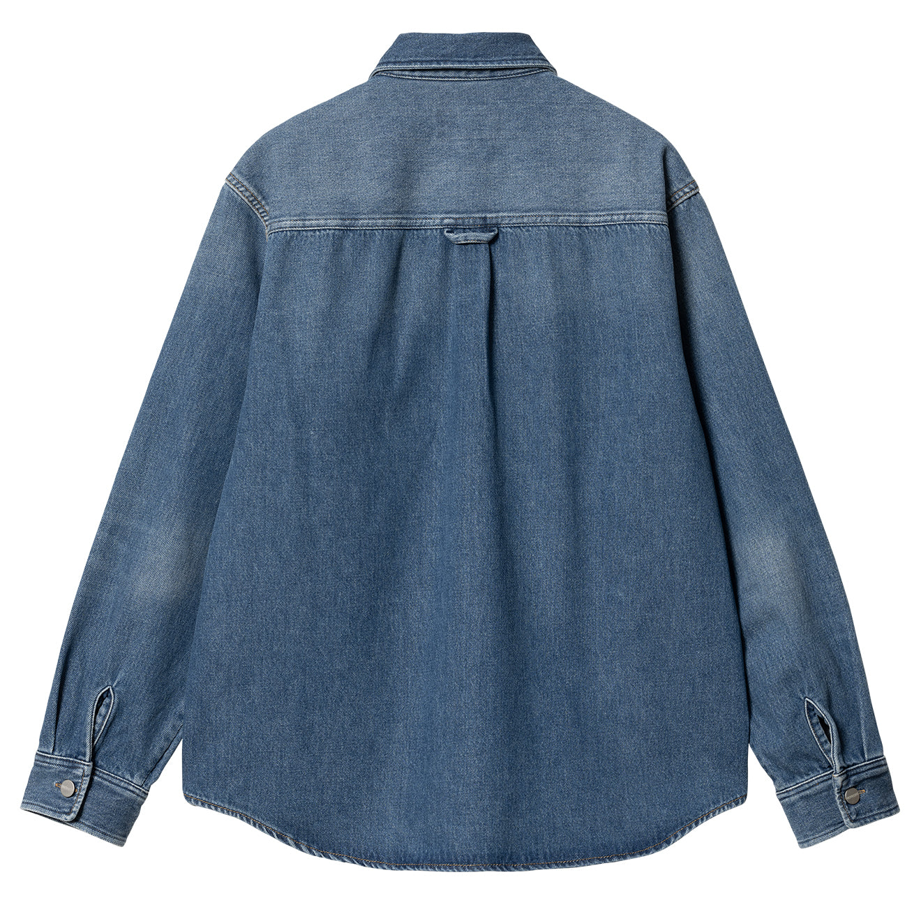 Carhartt WIP Harvey Shirt Jac Blue Dark Used Wash - The Sporting Lodge