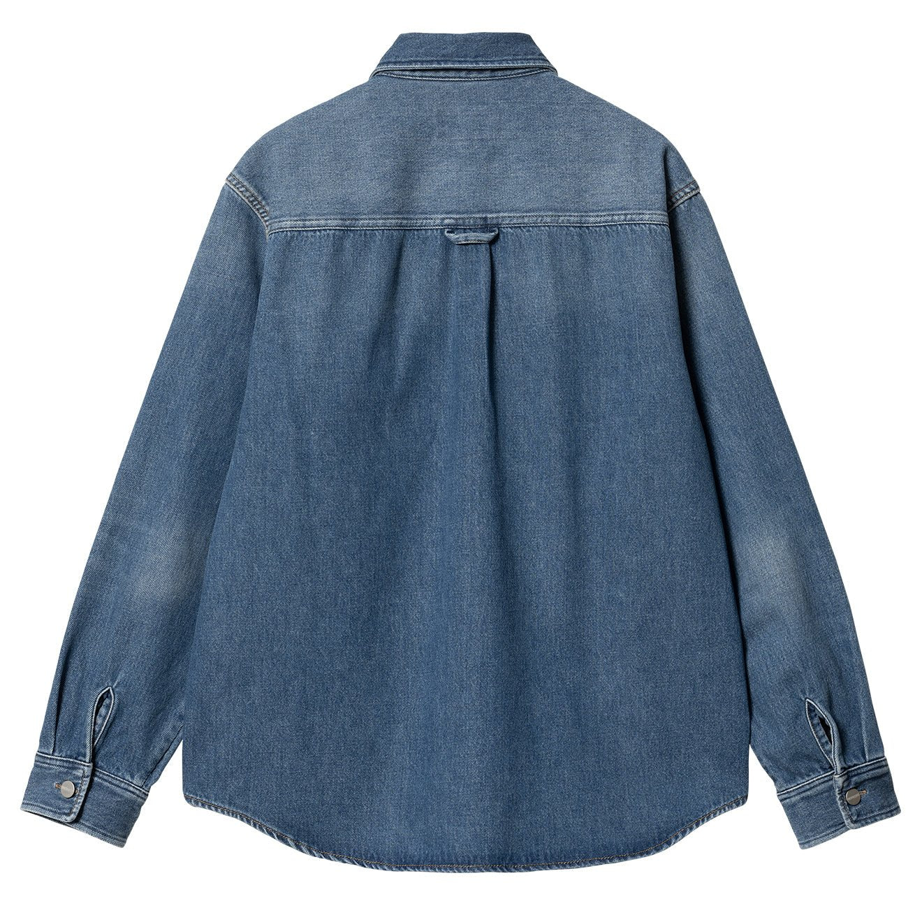 Carhartt WIP Harvey Shirt Jac Blue Dark Used Wash - The Sporting Lodge