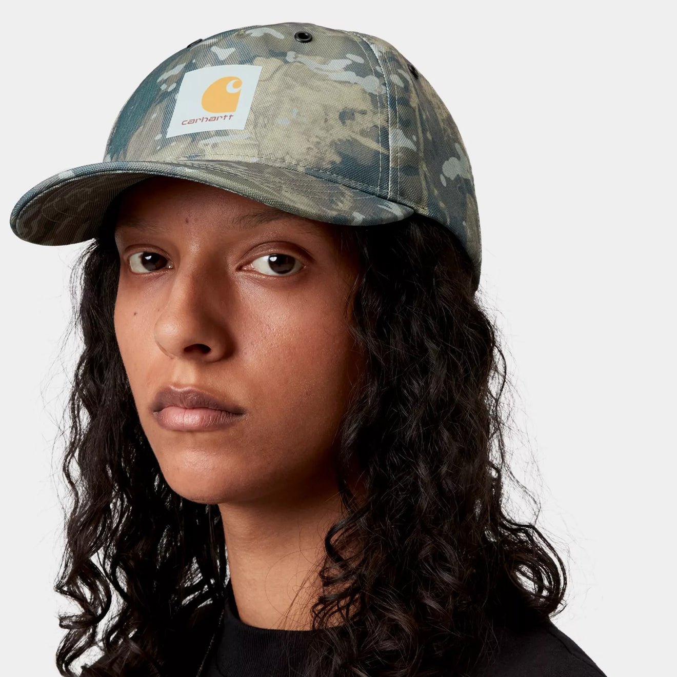 Carhartt WIP Holden Cap Camo Combi Green / Black - The Sporting Lodge