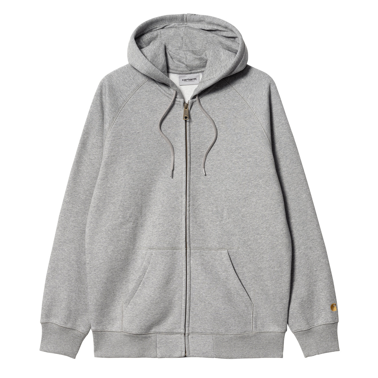 Carhartt WIP Hooded Chase Jacket Grey Heather / Gold - The Sporting Lodge