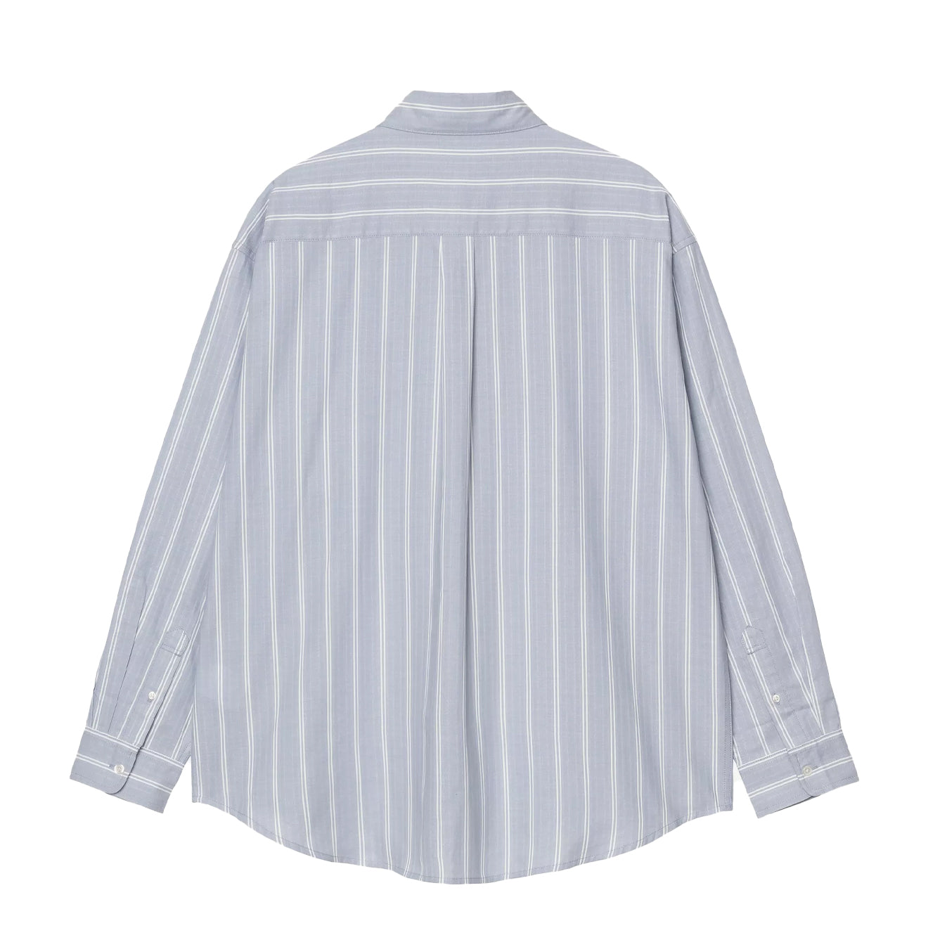 Carhartt WIP L/S Beale Shirt Beale Stripe Gentle Blue / White - The Sporting Lodge