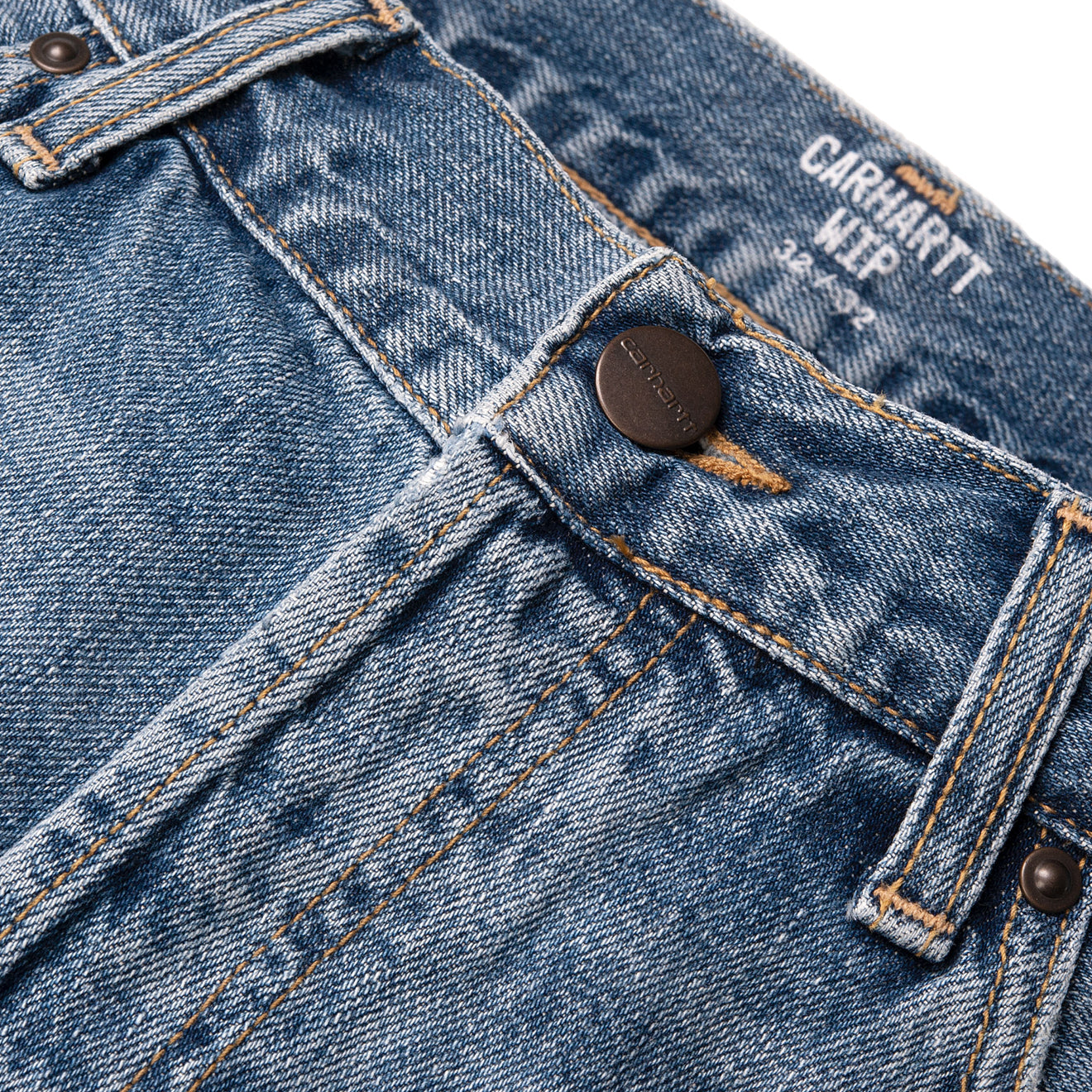 Carhartt WIP Marlow Pant Blue Worn Bleached Regular Leg - The Sporting Lodge