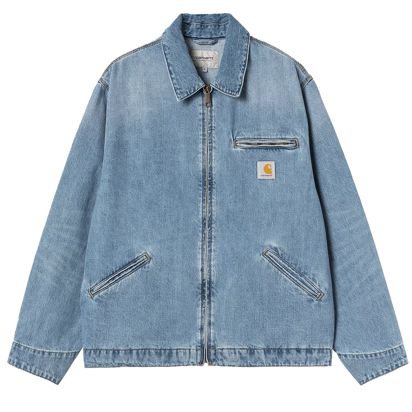 Carhartt WIP OG Detroit Jacket Blue Burst Washed - The Sporting Lodge