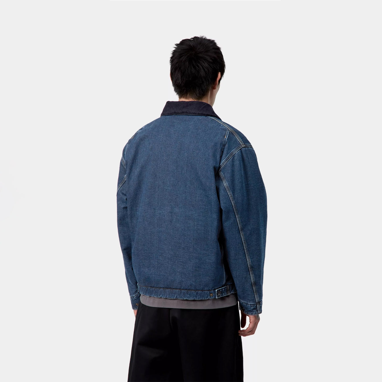 Carhartt WIP OG Detroit Jacket Blue / Dark Navy Stone Washed - The Sporting Lodge