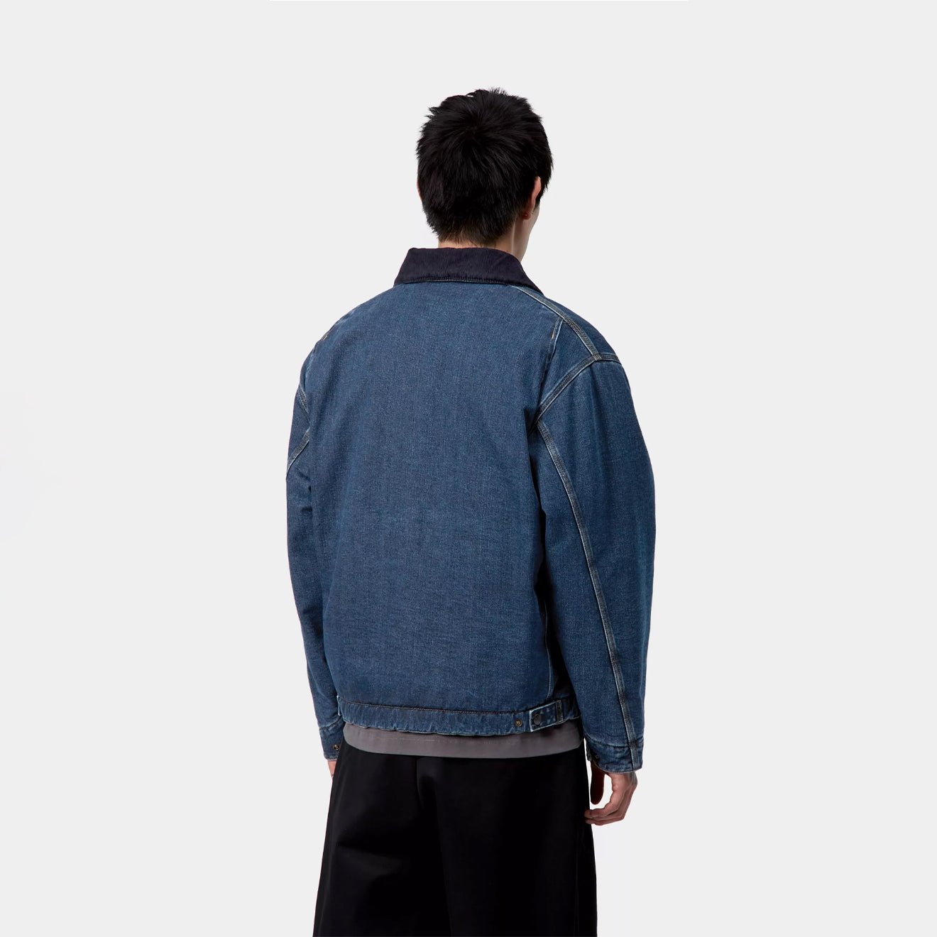 Carhartt WIP OG Detroit Jacket Blue / Dark Navy Stone Washed - The Sporting Lodge