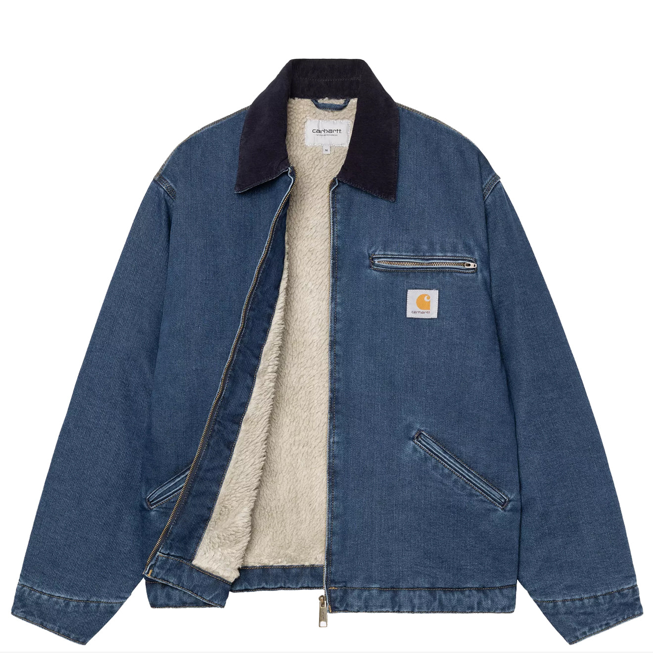 Carhartt WIP OG Detroit Jacket Blue / Dark Navy Stone Washed - The Sporting Lodge