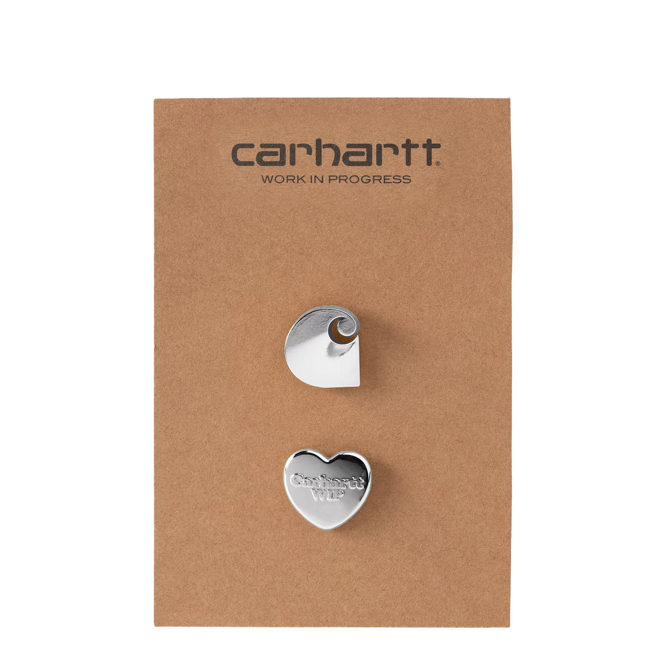 Carhartt WIP Pins Set Silver - The Sporting Lodge