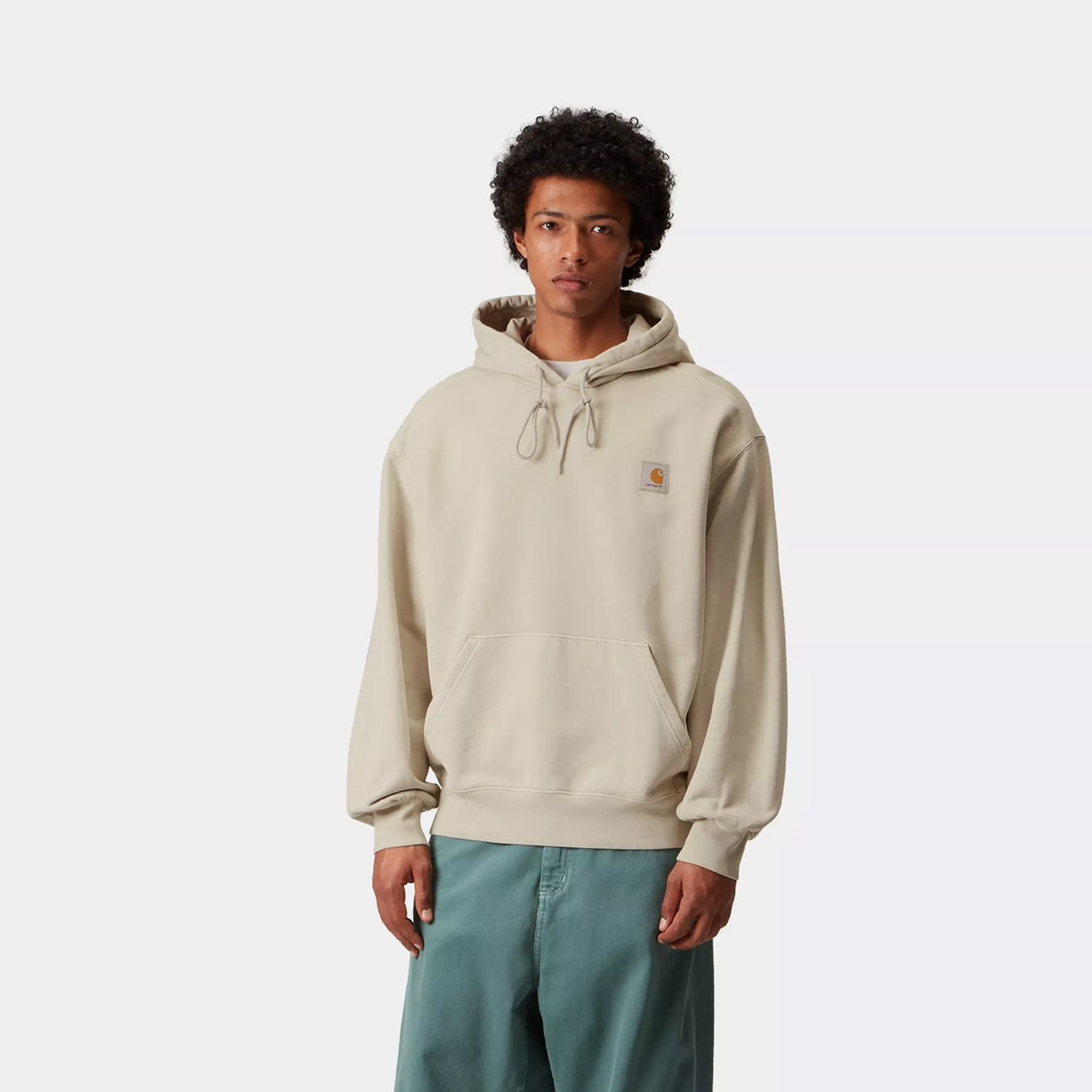 Carhartt WIP Hooded Vista Sweat Fleur De Sel Garment Dyed