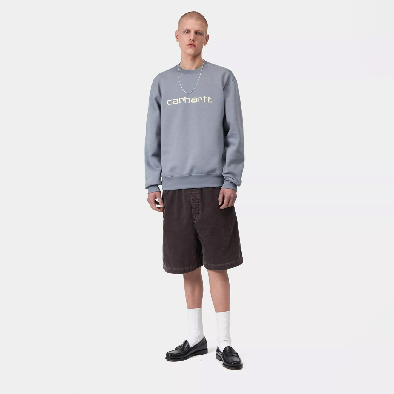 Carhartt WIP Reynold Short Shale Dusky Light Wash