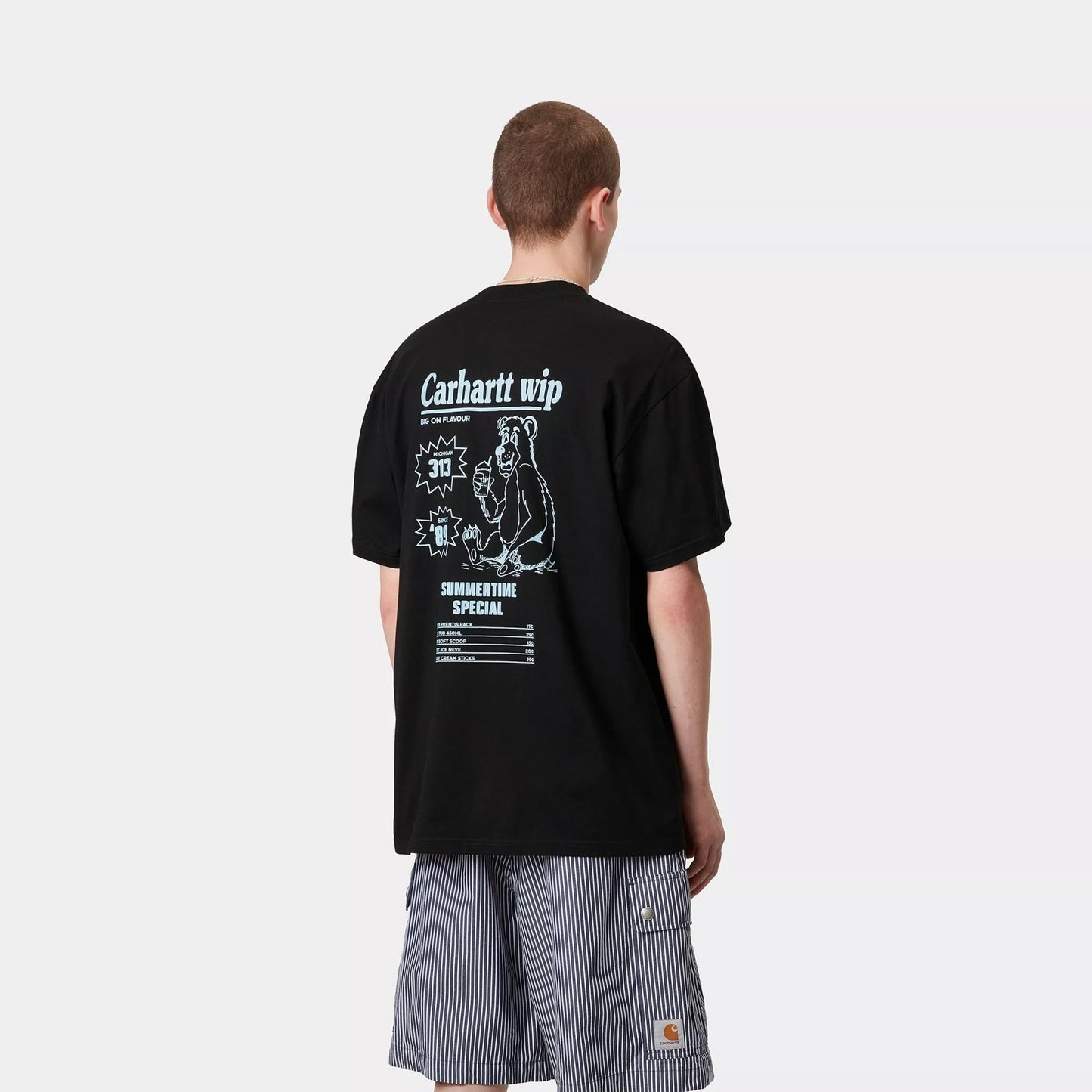 Carhartt WIP S/S Catalogue T-Shirt Black / Bluebird - The Sporting Lodge