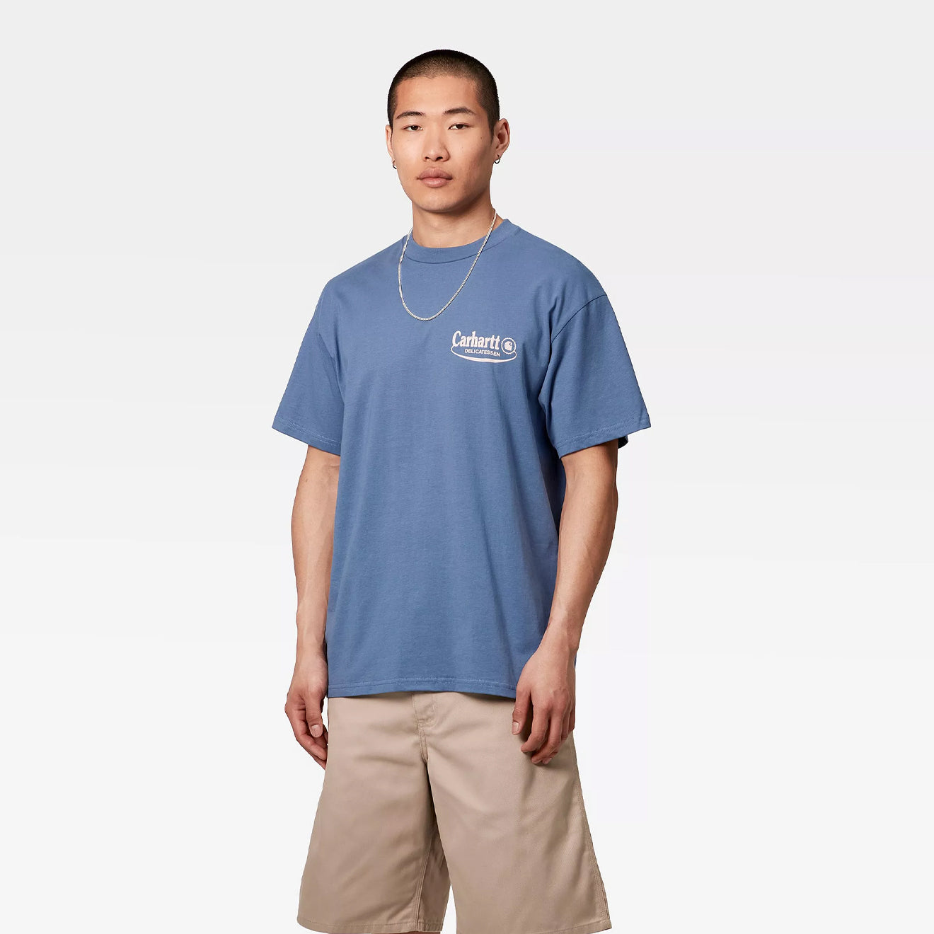Carhartt WIP S/S Catalogue T-Shirt Blue Iris / Air Pink - The Sporting Lodge