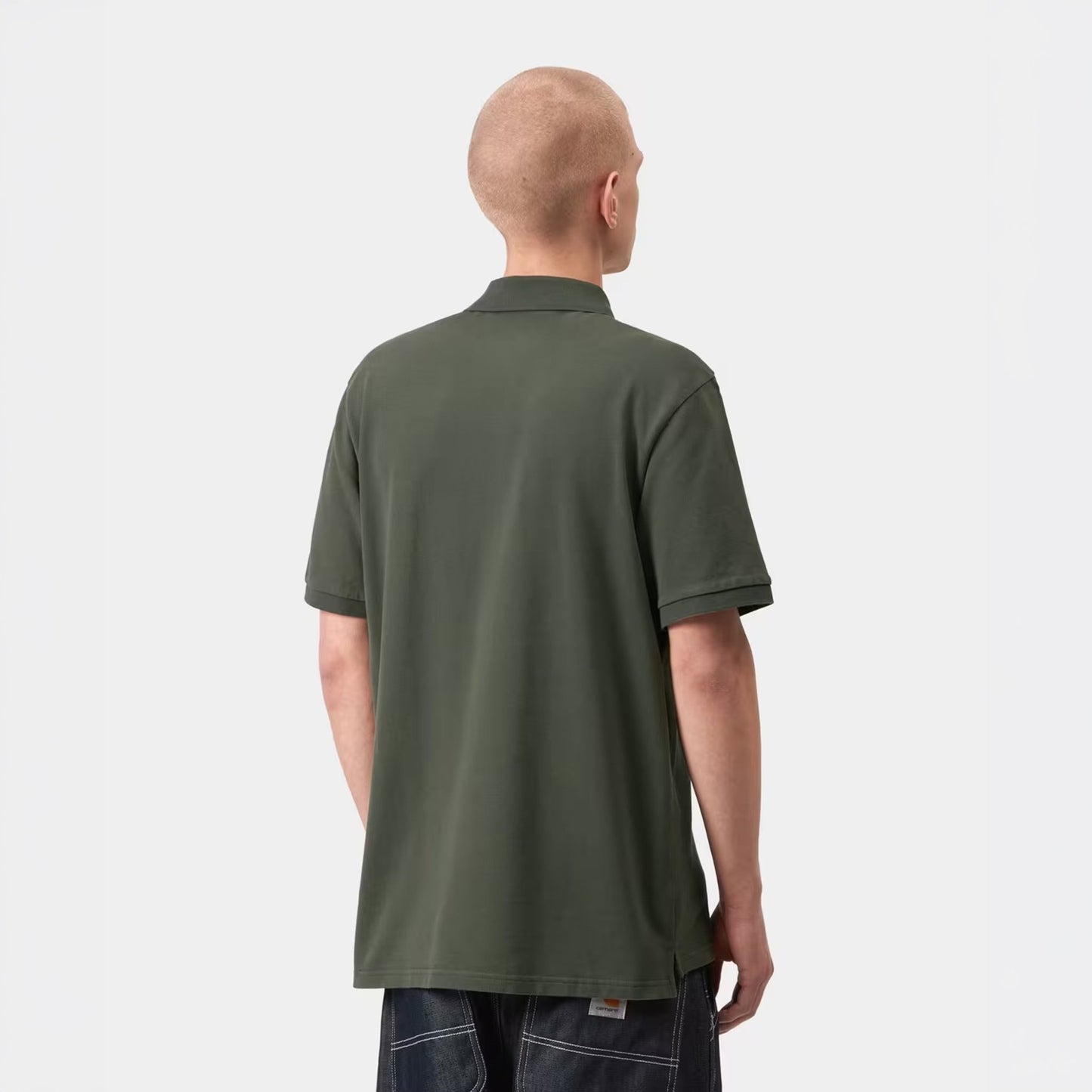 Carhartt WIP S/S Chase Pique Polo Grey Heather / Gold