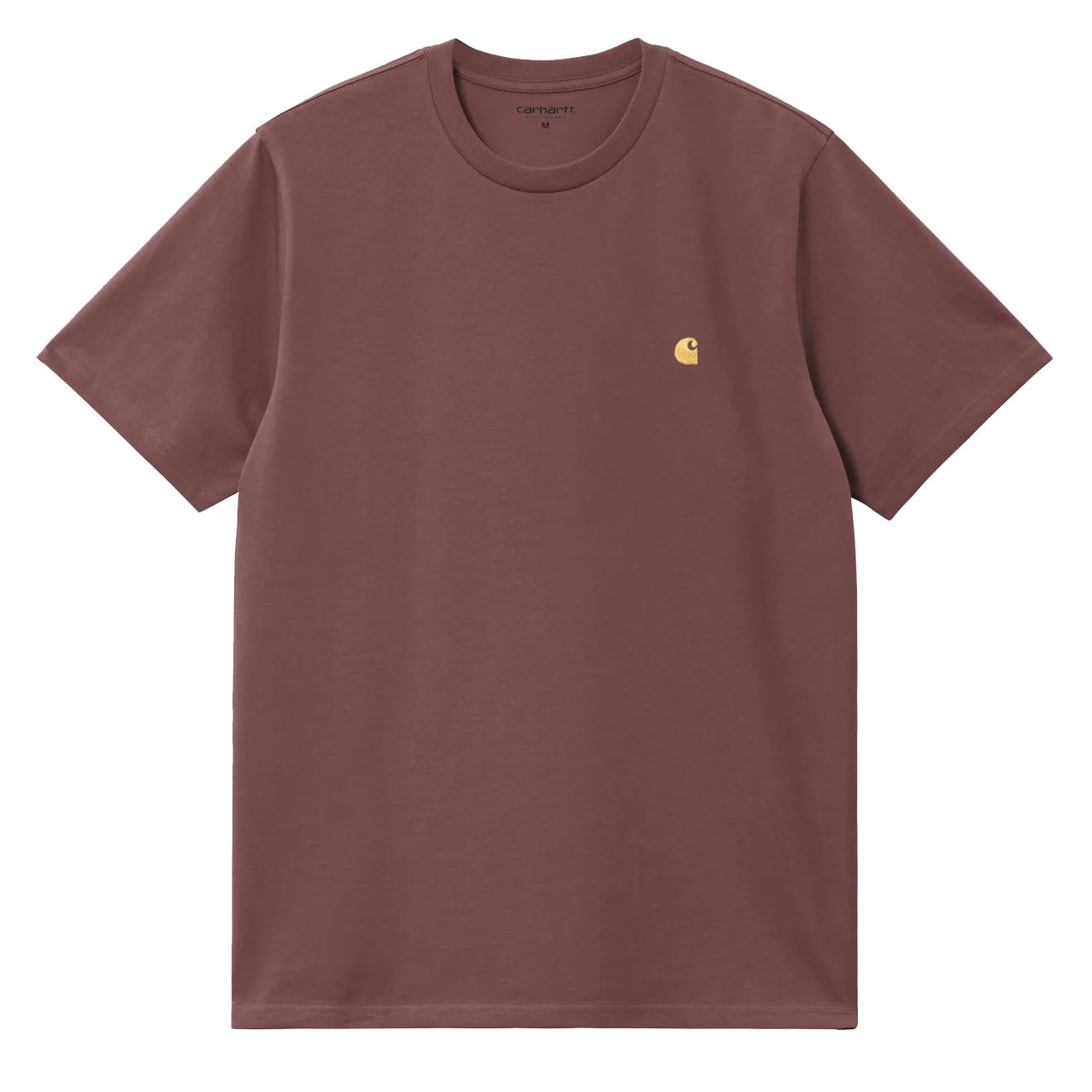 Carhartt WIP S/S Chase T-Shirt Dusky Pink / Gold - The Sporting Lodge
