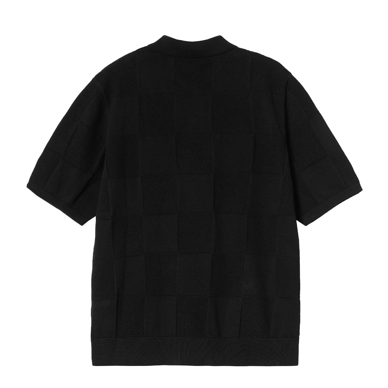 Carhartt WIP S/S Checker Polo Black - The Sporting Lodge