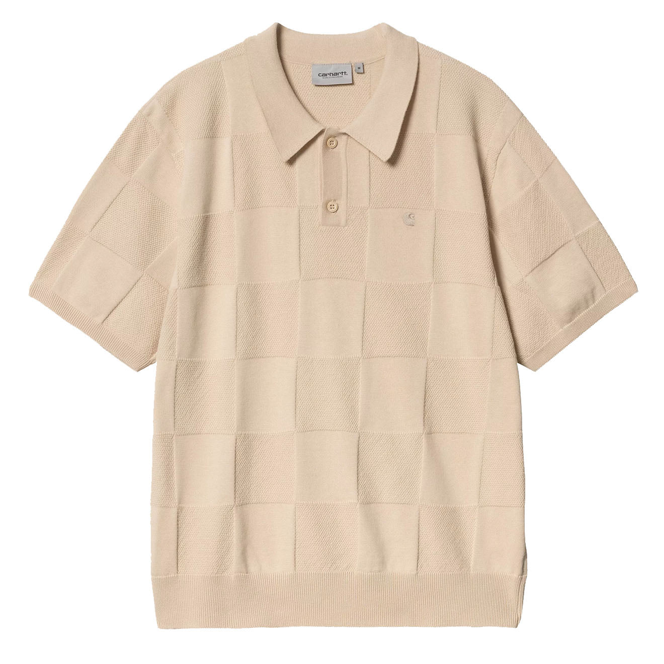 Carhartt WIP S/S Checker Polo Fleur De Sel - The Sporting Lodge