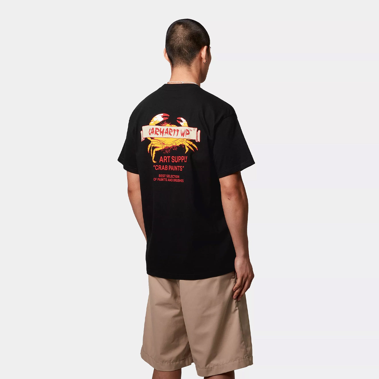 Carhartt WIP S/S Crab Paint T-Shirt Black - The Sporting Lodge