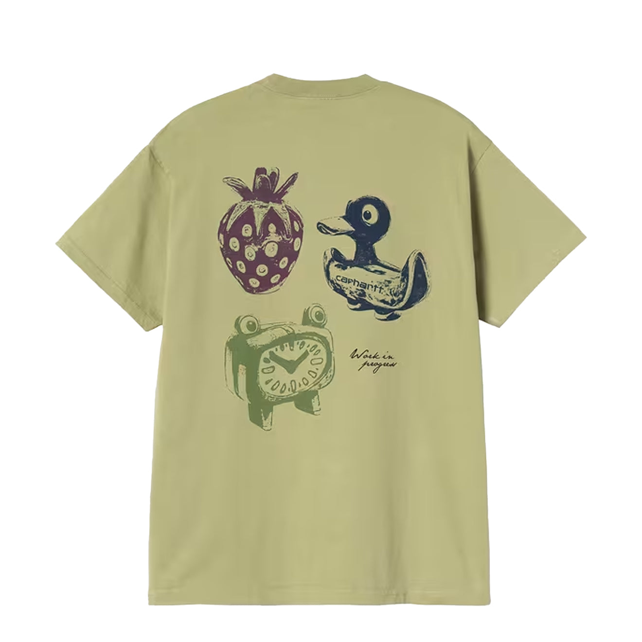 Carhartt WIP S/S Forma T-Shirt Gentle Green Heavy Stone Wash - The Sporting Lodge