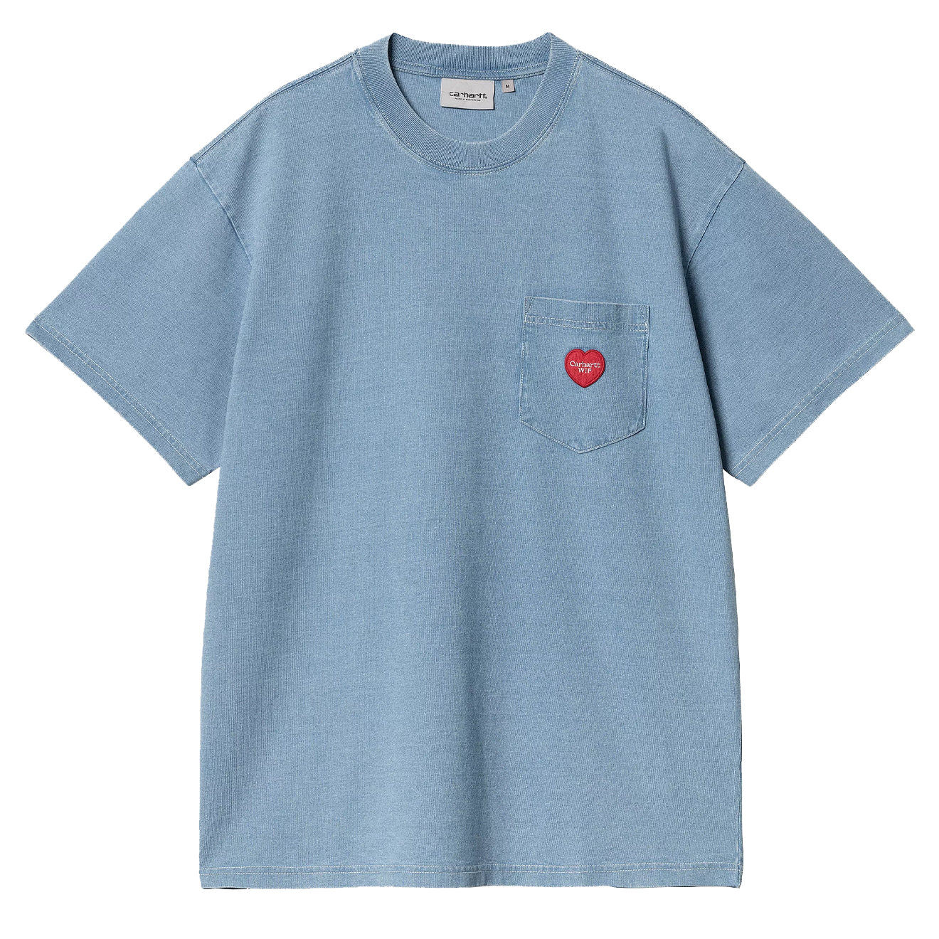 Carhartt WIP S/S Ingo Pocket T-Shirt Light Blue Garment Dyed - The Sporting Lodge