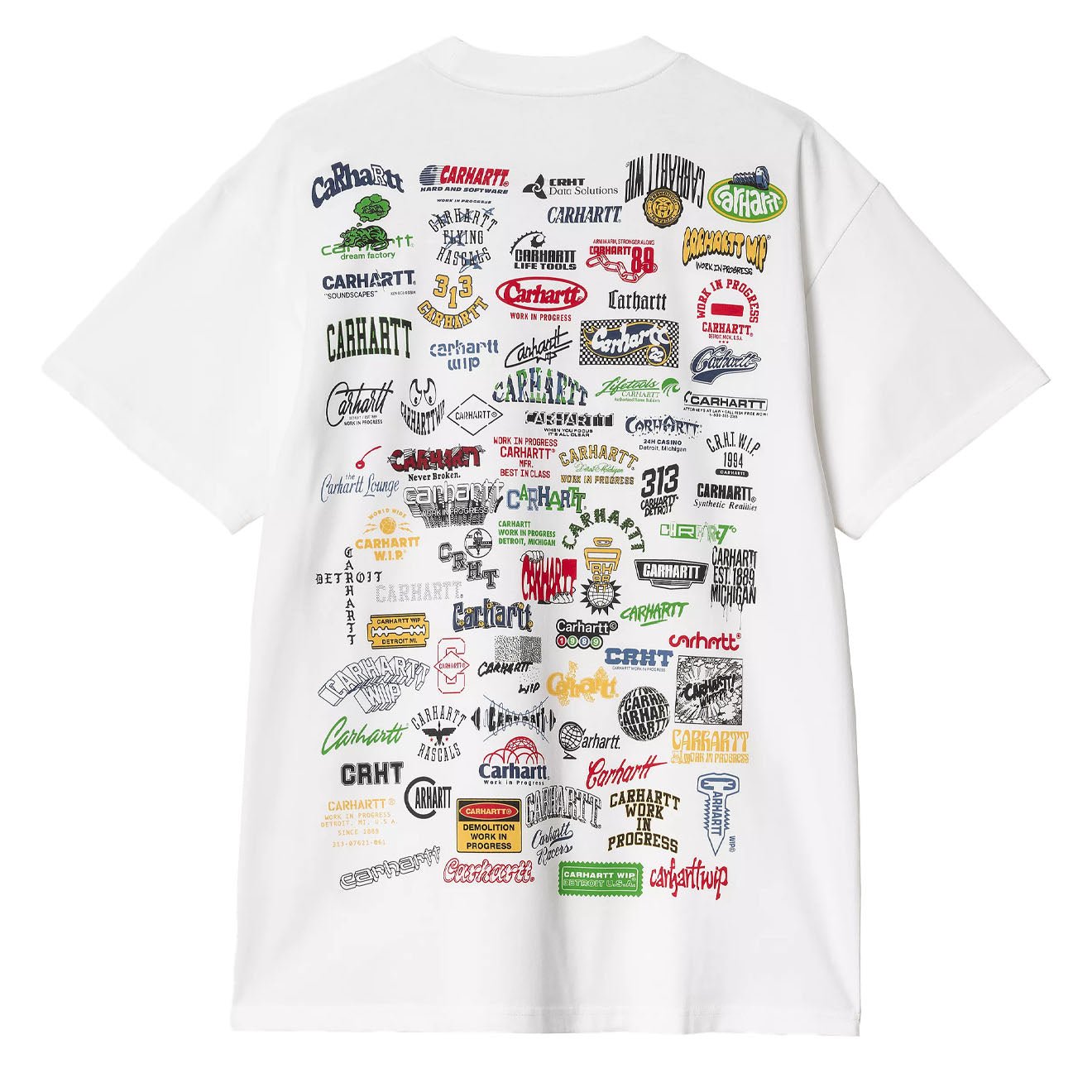 Carhartt WIP S/S Logo T-Shirt White - The Sporting Lodge