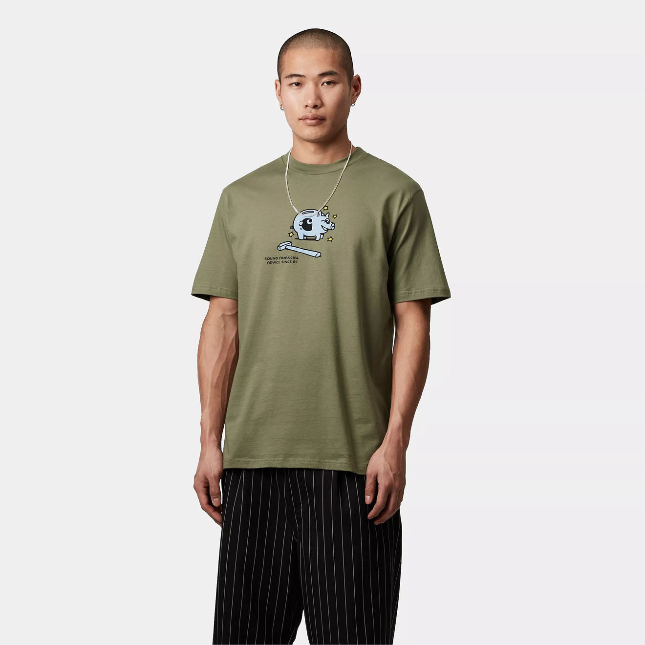 Carhartt WIP S/S Piggybank T-Shirt Dollar Green - The Sporting Lodge