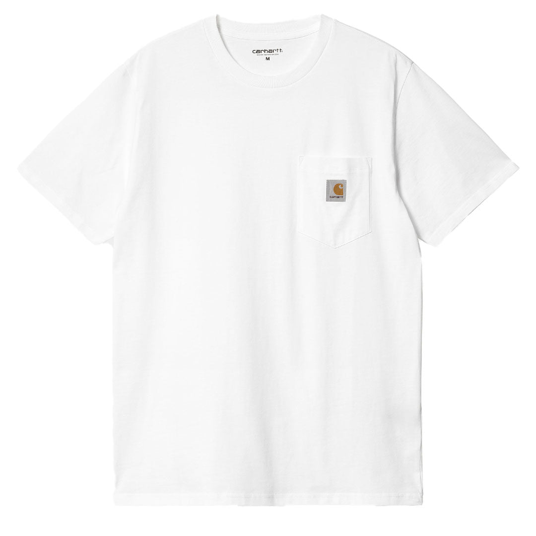 Carhartt WIP S/S Pocket T-Shirt White - The Sporting Lodge