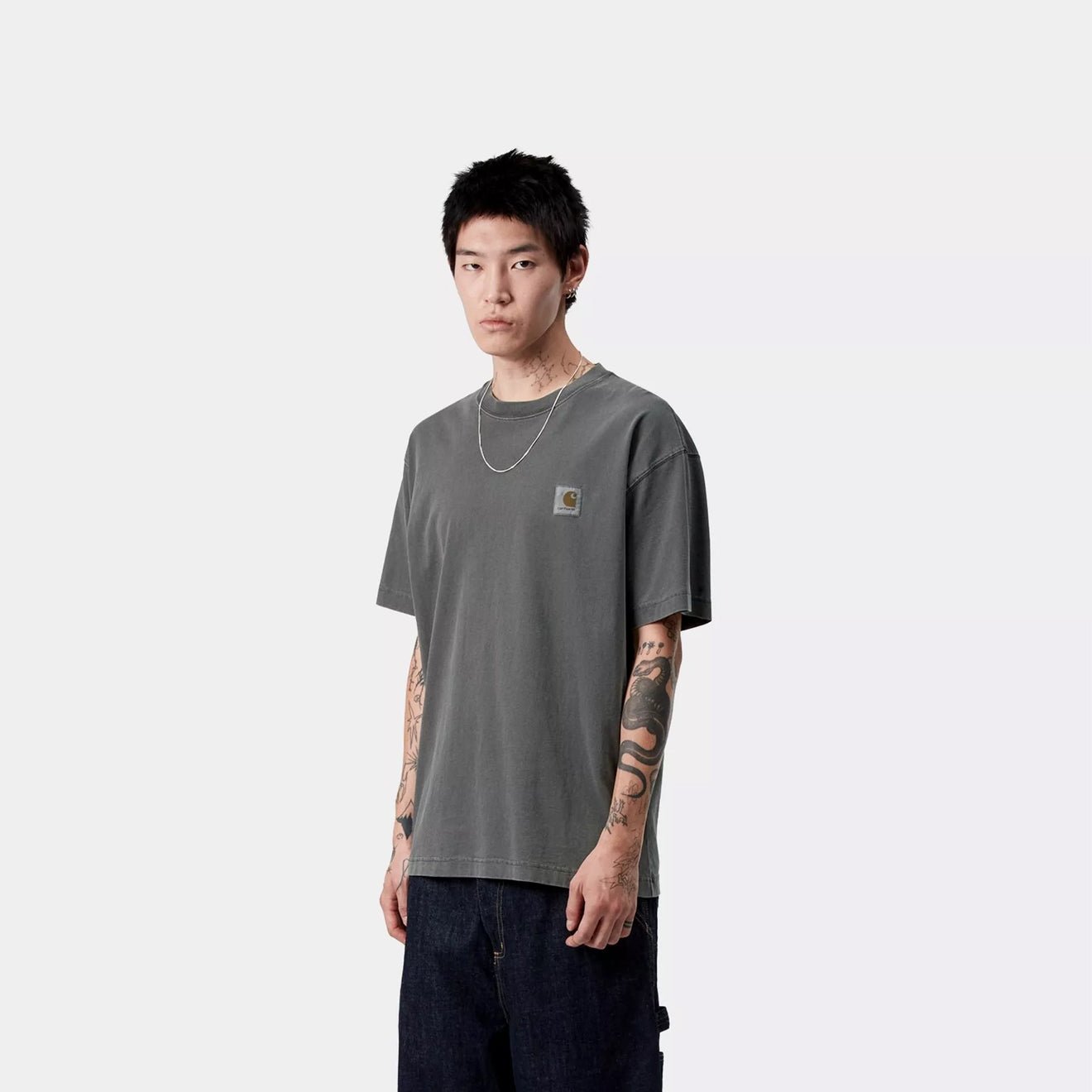 Carhartt WIP S/S Vista T-Shirt Black Garment Dyed - The Sporting Lodge
