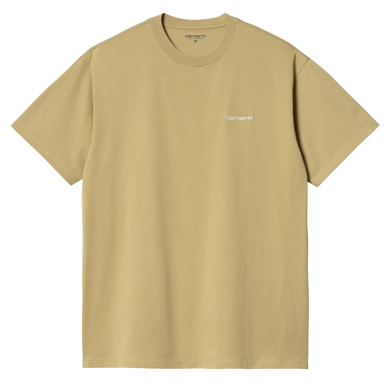 Carhartt WIP Script Embroidery T-Shirt Agate / White - The Sporting Lodge