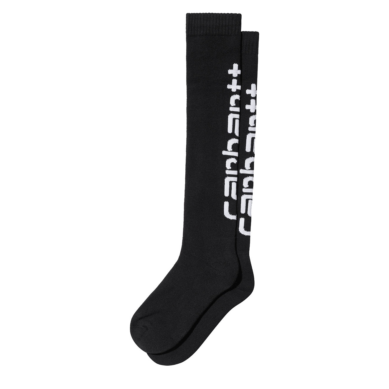 Carhartt WIP Script Socks Black / White - The Sporting Lodge