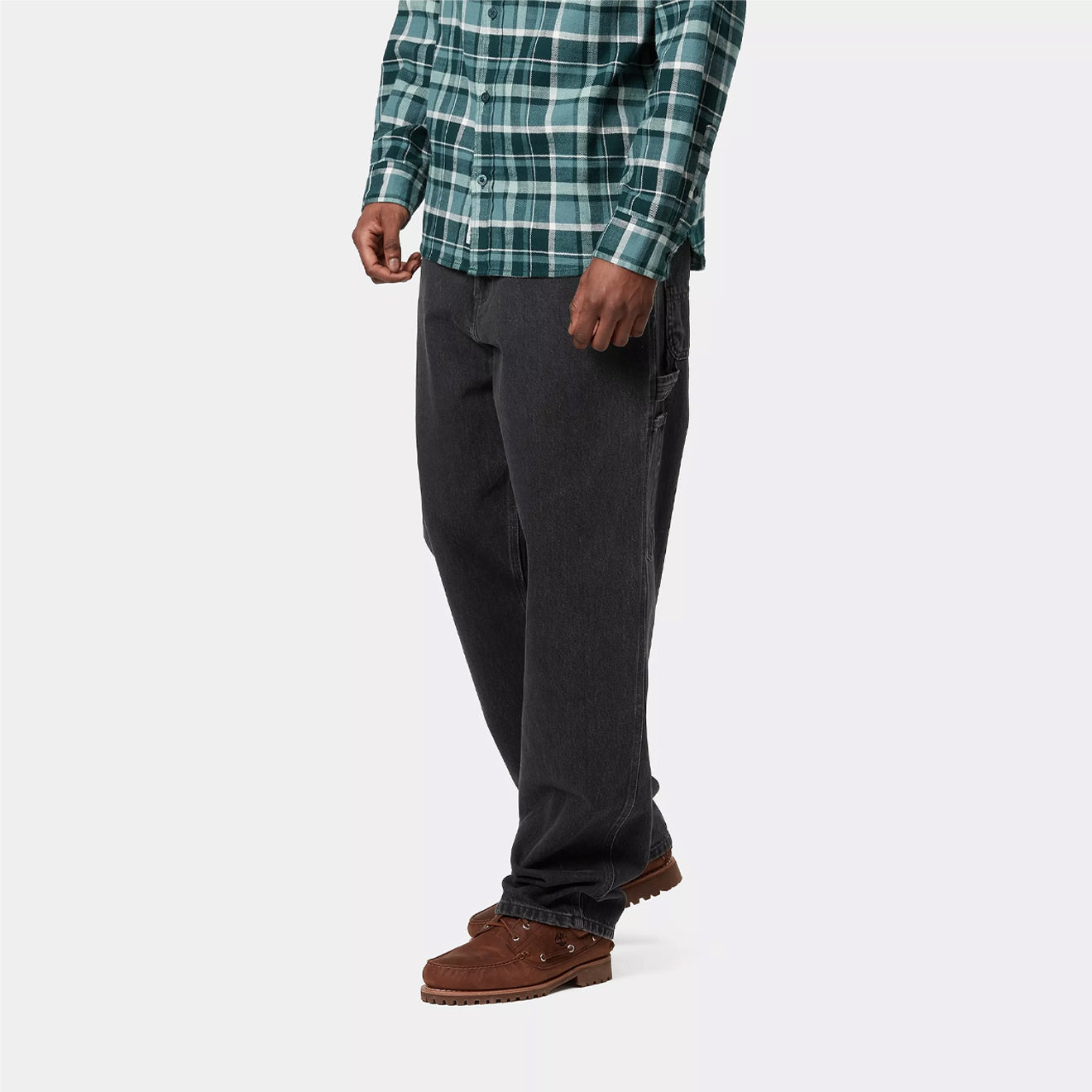 Carhartt WIP Single Knee Pant Black Stone Washed - The Sporting Lodge