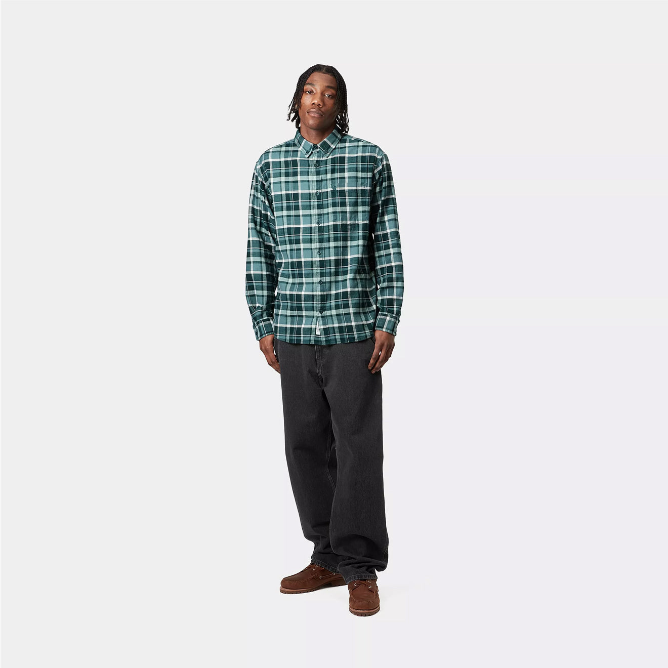 Carhartt WIP Single Knee Pant Black Stone Washed - The Sporting Lodge