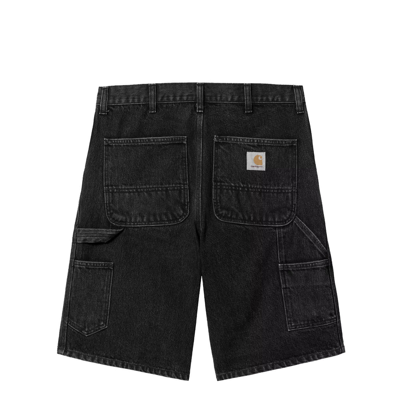 Carhartt WIP Single Knee Short Black Stone Washed