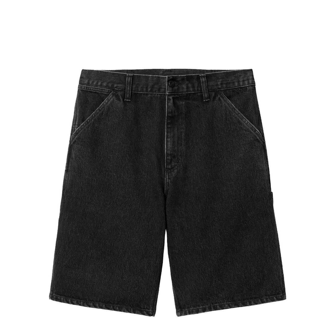 Carhartt WIP Single Knee Short Black Stone Washed