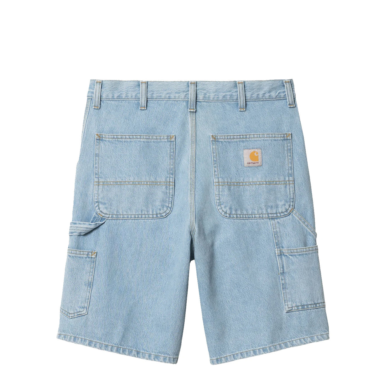 Carhartt WIP Single Knee Short Blue Heavy Stone Bleached