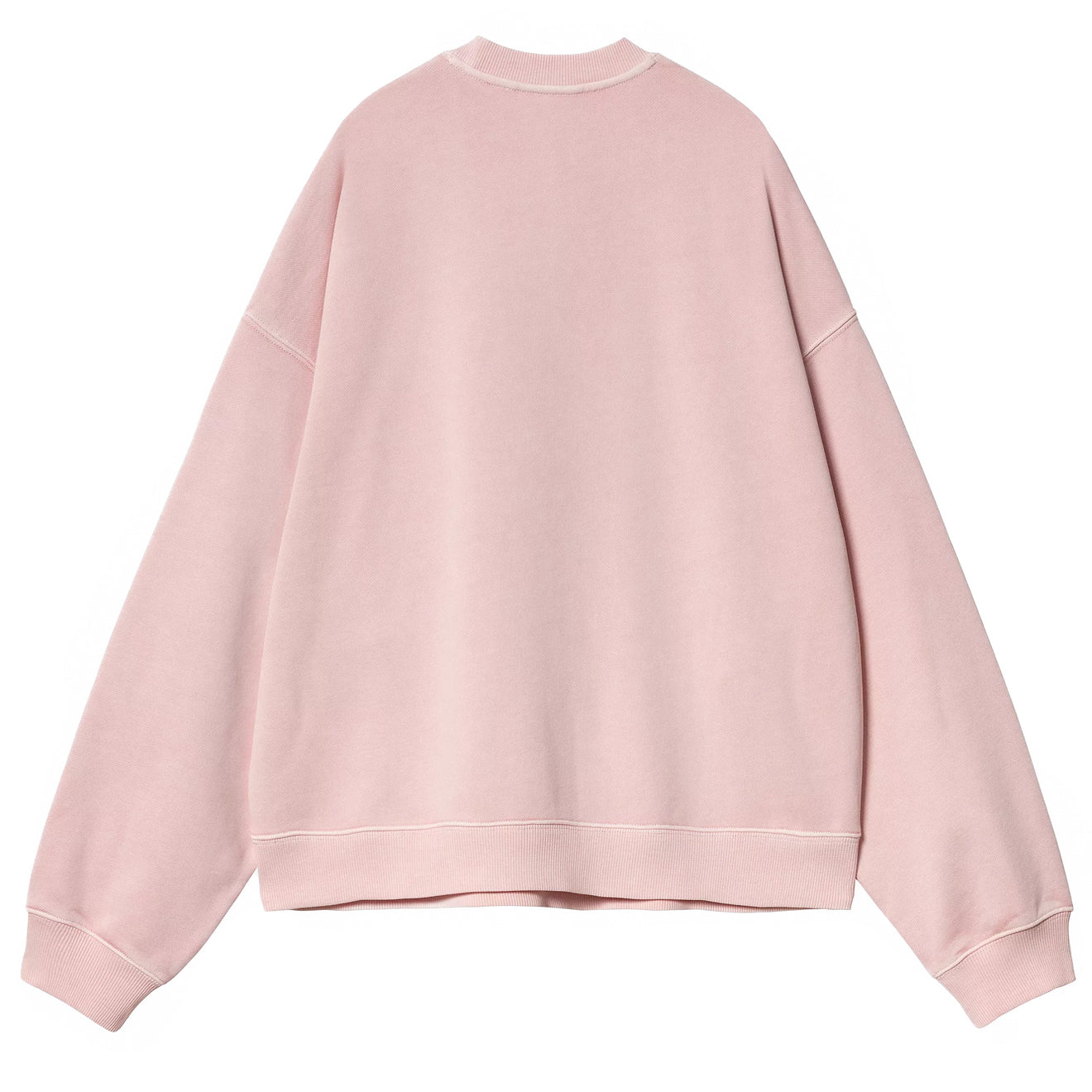 Carhartt WIP Womens Benton Sweat Air Pink Garment Dyed - The Sporting Lodge